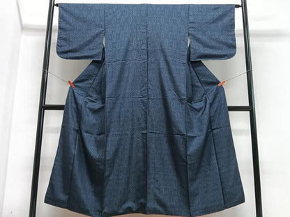 平和屋着物■本場大島紬 割り込み絣 蜀江花文 正絹 逸品 CABE7563xe