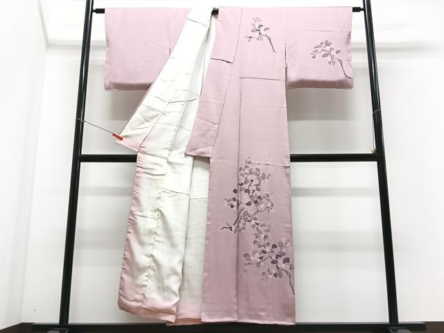平和屋着物■訪問着 絞り 枝花文 正絹 逸品 CABE7568xe