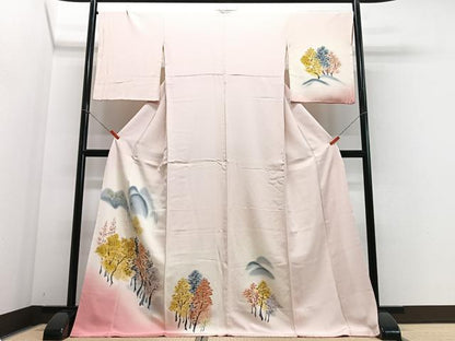 平和屋着物■訪問着　風景文　暈し染め　金彩　正絹　逸品　CABE7578xe