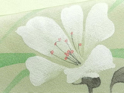 平和屋着物■訪問着 芝草花文 正絹 逸品 CABE7586xe