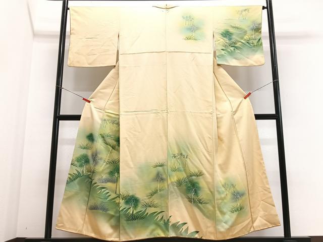 平和屋着物■訪問着　草木文　暈し染め　正絹　逸品　CABE7588xe