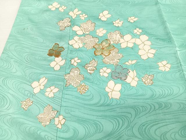 平和屋着物■訪問着 駒刺繍 舞花文 金彩 正絹 逸品 CABE7595xe