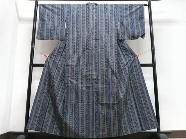 平和屋着物■本場大島紬　間道　正絹　逸品　CABE7596xe