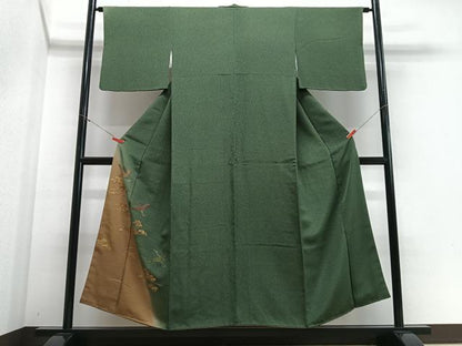 平和屋着物■訪問着　飛鶴松文　暈し染め　金彩　正絹　逸品　CABE7599xe