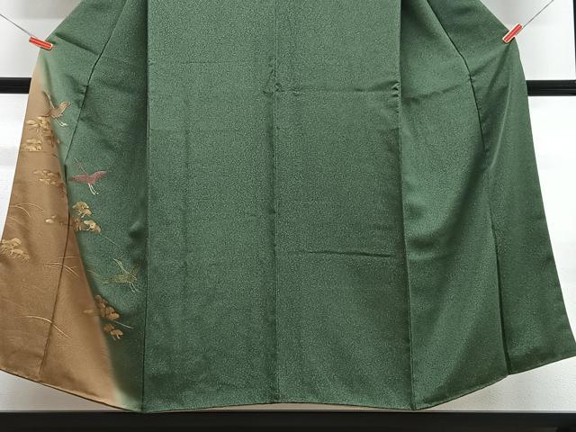 平和屋着物■訪問着　飛鶴松文　暈し染め　金彩　正絹　逸品　CABE7599xe