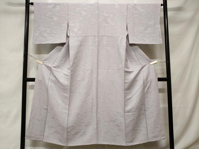 平和屋着物■上質な色無地　文箱花地紋　白藤色　正絹　逸品　CABE7603ev