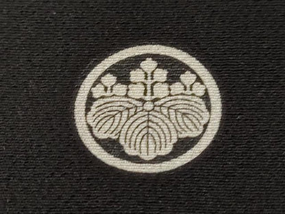 平和屋着物■豪華黒留袖　刺繍　檜扇松葉文　暈し染め　金彩　銀糸　正絹　逸品　CABE7625ev