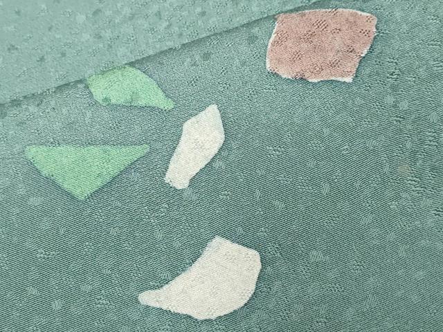 平和屋着物■上質な小紋 箔散らし文 正絹 逸品 未使用 CABE7630ev