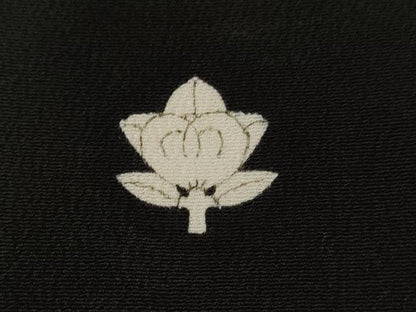 平和屋着物■豪華黒留袖　駒刺繍　草木文　シルエット　暈し染め　金彩　正絹　逸品　CABE7632ev