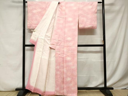 平和屋着物■上質な小紋 枝垂れ花文 暈し染め 正絹 逸品 CABE7644ev