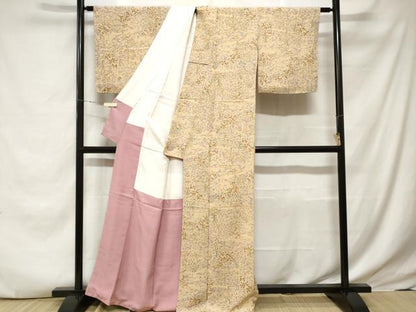 平和屋着物■上質な小紋 流水樹林文 正絹 逸品 CABE7684ev