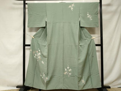 平和屋着物■訪問着　友禅　枝花文　正絹　逸品　CABE7752ev