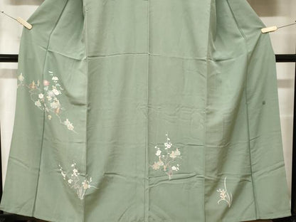 平和屋着物■訪問着　友禅　枝花文　正絹　逸品　CABE7752ev
