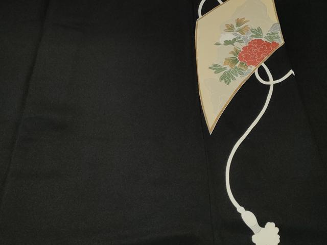 平和屋着物■豪華黒留袖　作家物　孔雀吉祥花鳥文　暈し染め　金彩　正絹　逸品　CABE7762ev