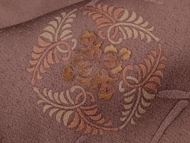 平和屋着物■訪問着　刺繍　芝草花文　正絹　逸品　CABE7775ev