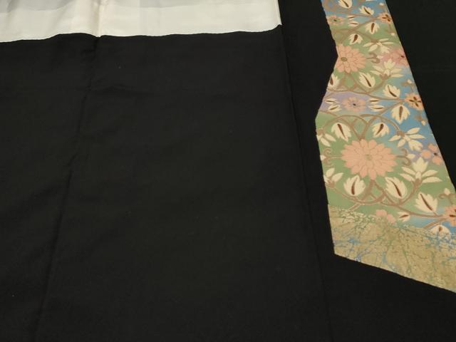 平和屋着物■豪華黒留袖　作家物　駒刺繍　向かい鳥正倉院花文　暈し染め　金彩　正絹　逸品　CABE7782ev