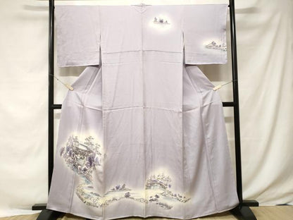 平和屋着物■訪問着　手描き　御所解文　暈し染め　正絹　逸品　CABE7784ev