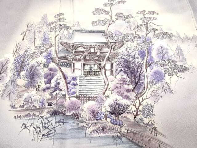 平和屋着物■訪問着　手描き　御所解文　暈し染め　正絹　逸品　CABE7784ev