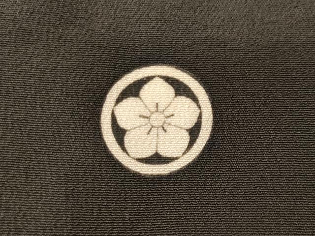 平和屋着物■豪華黒留袖　刺繍　枝花シルエット　金彩　正絹　逸品　CABE7785ev