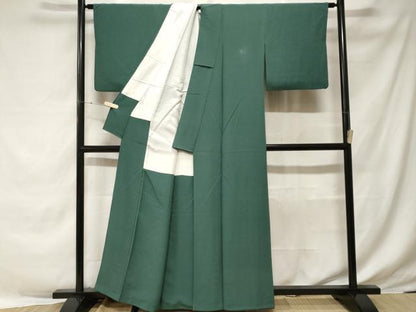 平和屋着物■上質な色無地　虫襖色　正絹　逸品　CABE7793ev