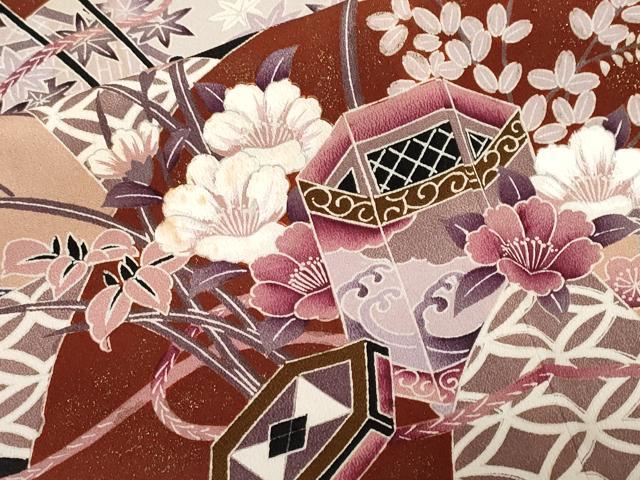 平和屋着物■豪華黒留袖　駒刺繍　貝桶花文　地紙重ね御所車花文　金彩　正絹　逸品　CABE7819ev