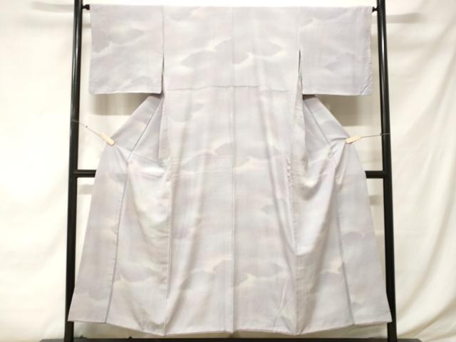 平和屋着物■上質な小紋　雲取り文　正絹　逸品　CABE7824ev
