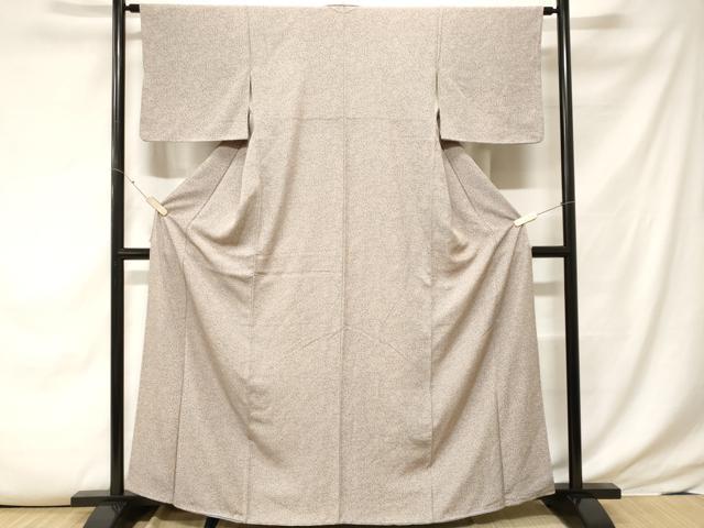 平和屋着物■上質な小紋　花唐草文　正絹　逸品　CABE7826ev