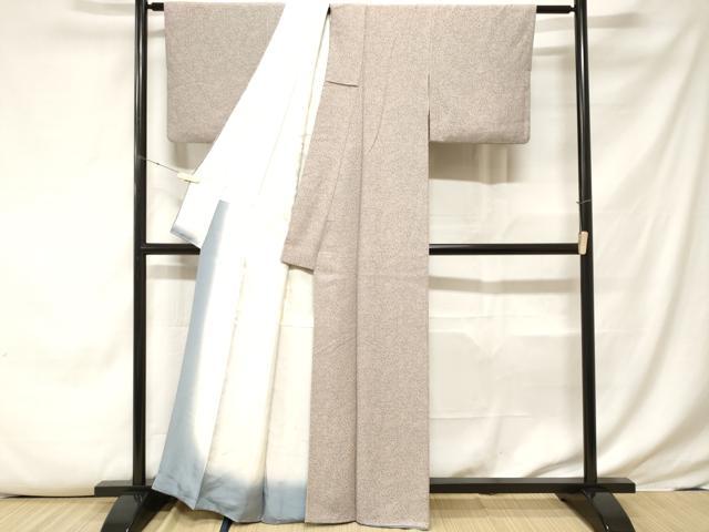 平和屋着物■上質な小紋　花唐草文　正絹　逸品　CABE7826ev