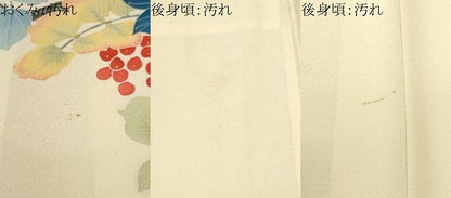 平和屋着物■訪問着 作家物 葡萄枝葉文 金彩 正絹 逸品 CABE7827ev