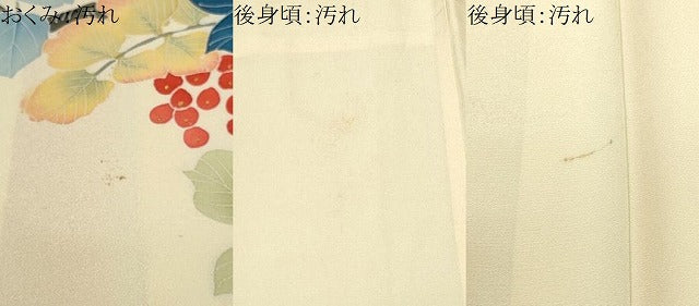 平和屋着物■訪問着 作家物 葡萄枝葉文 金彩 正絹 逸品 CABE7827ev