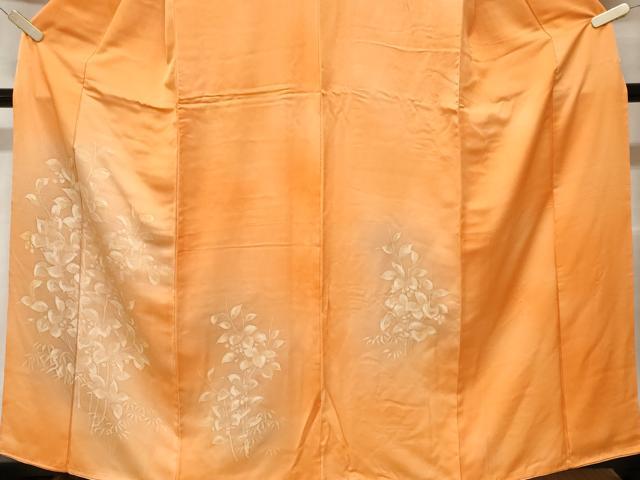 平和屋着物■訪問着 ろうけつ染 木の実枝葉文 暈し染め 正絹 逸品 CABE7856ev