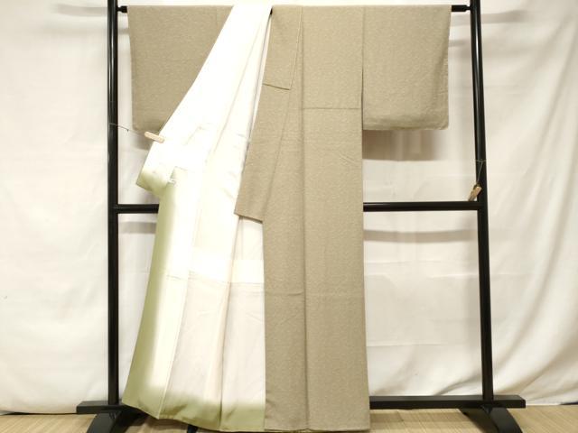 平和屋着物■上質な小紋 溢れ松葉文 正絹 逸品 CABE7861ev