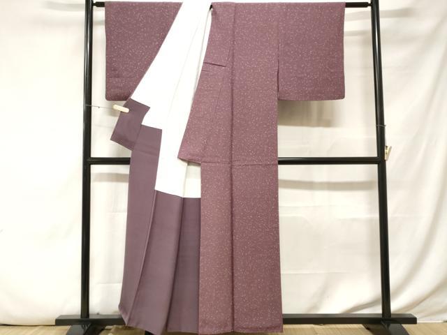 平和屋着物■上質な小紋 作家物 箔散らし文 正絹 逸品 CABE7890ev