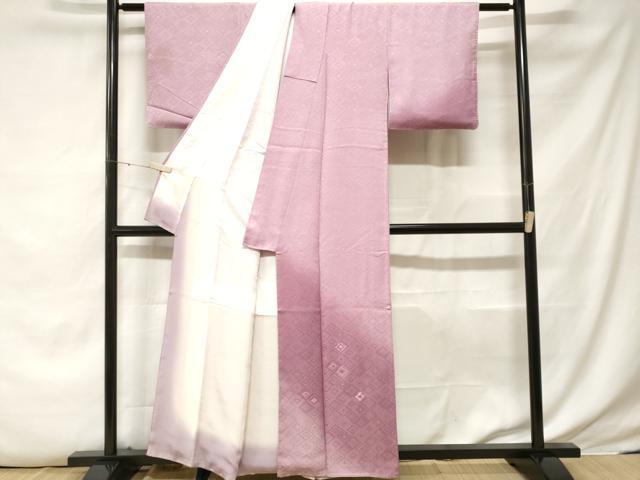 平和屋着物■訪問着 刺繍 松皮菱文 暈し染め 正絹 逸品 CABE7923ev