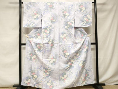平和屋着物■小紋　花籠文　暈し染め　洗える着物　CABE7973ev