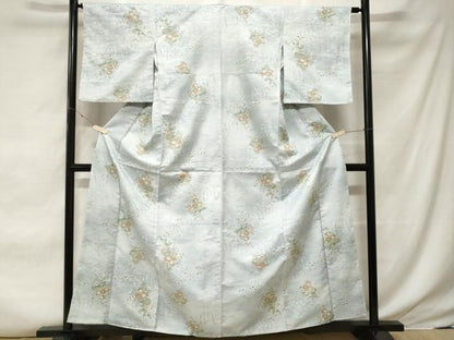 平和屋着物■小紋　文箱草花文　暈し染め　洗える着物　CABE7976ev
