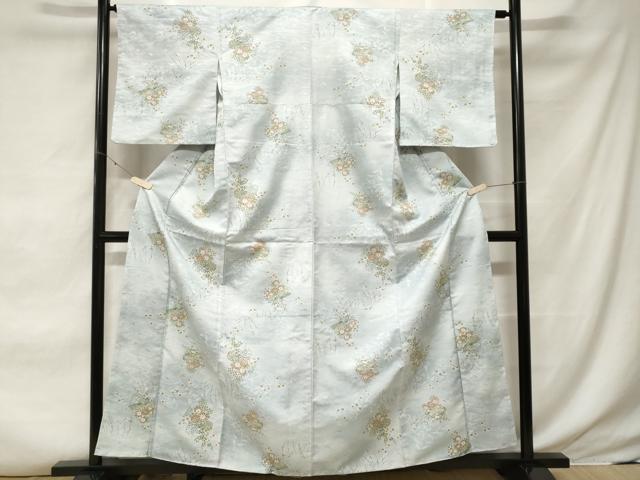 平和屋着物■小紋　文箱草花文　暈し染め　洗える着物　CABE7976ev