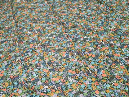平和屋着物■小紋　草花文　洗える着物　CABE7984ev