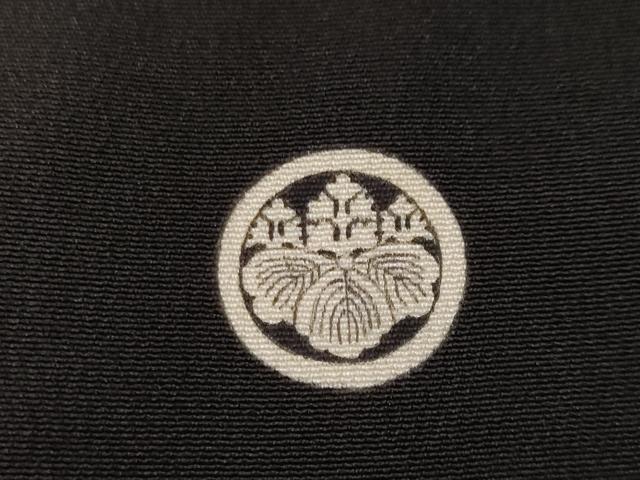 平和屋着物■豪華黒留袖 駒刺繍 地紙飛鶴宝尽くし丸文 金銀彩 正絹 逸品 CABE7999ev