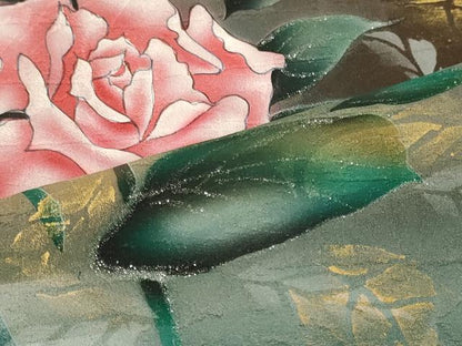 平和屋着物■訪問着 手描き 薔薇 暈し染め 金銀彩 正絹 逸品 未使用 CABE8047oy