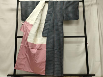 平和屋着物■上質な紬　縞　正絹　逸品　未使用　CABE8059oy