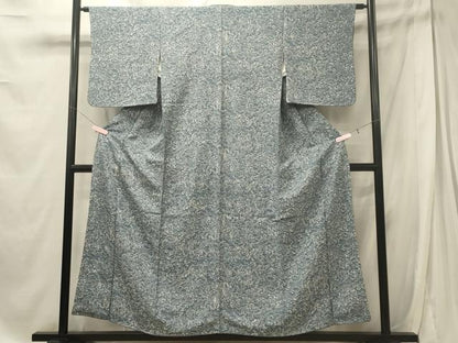 平和屋着物■上質な小紋　風景花文　正絹　逸品　未使用　CABE8091oy