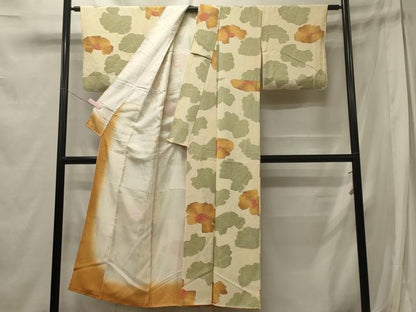 平和屋着物■上質な小紋 舞花文 正絹 逸品 CABE8092oy