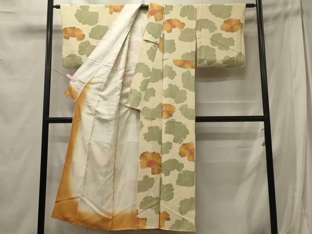 平和屋着物■上質な小紋 舞花文 正絹 逸品 CABE8092oy