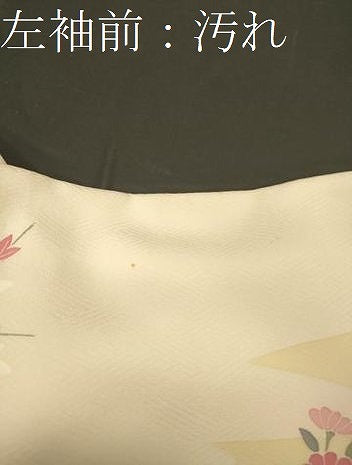 平和屋着物■訪問着　御所車花鳥松文　暈し染め　金銀彩　正絹　逸品　CABE8094oy