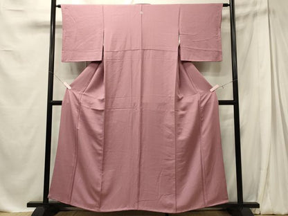 平和屋着物■上質な色無地 紅藤色 正絹 逸品 CABE8104oy