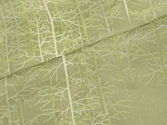 平和屋着物■上質な小紋 樹林文 暈し染め 正絹 逸品 未使用 CABE8364oy