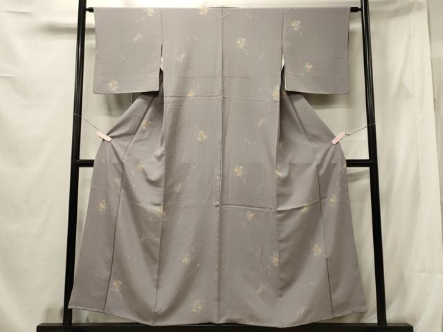 平和屋着物■上質な小紋 草花文 正絹 逸品 CABE8371oy