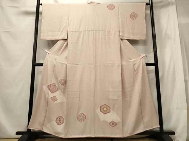 平和屋着物■訪問着 絞り 絵皿花文 金彩 正絹 逸品 CABE8379oy