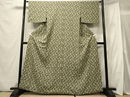 平和屋着物■上質な小紋 番傘 正絹 逸品 CABE8385oy